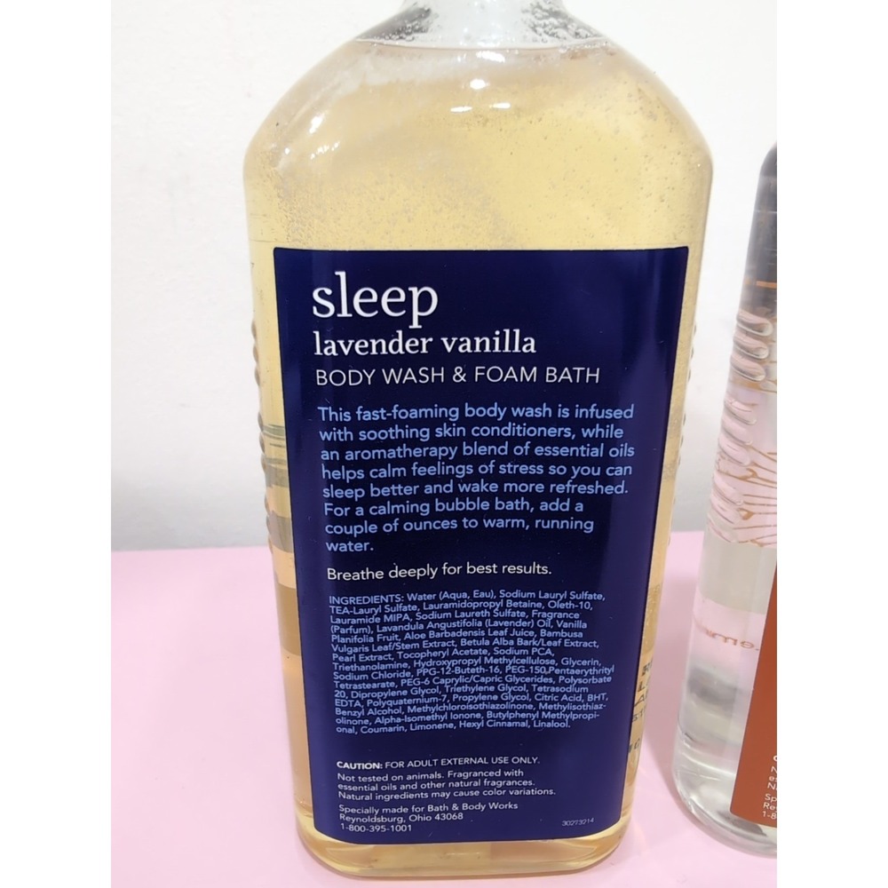 Bath & Body Works Aromatherapy SLEEP & Energy Body Wash and Foam Bath Rare Lot 2 - Picture 5 of 7